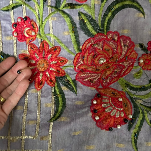 5/$25 Handmade vintage beaded and embroidered Middle Eastern style dress - Picture 12 of 16